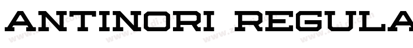 Antinori Regular字体转换
